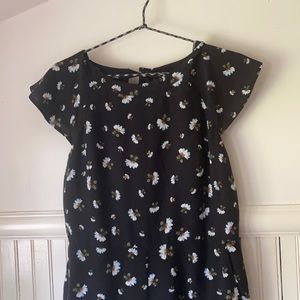 Loft Flutter-Sleeve Jumper Gerbera Daisy